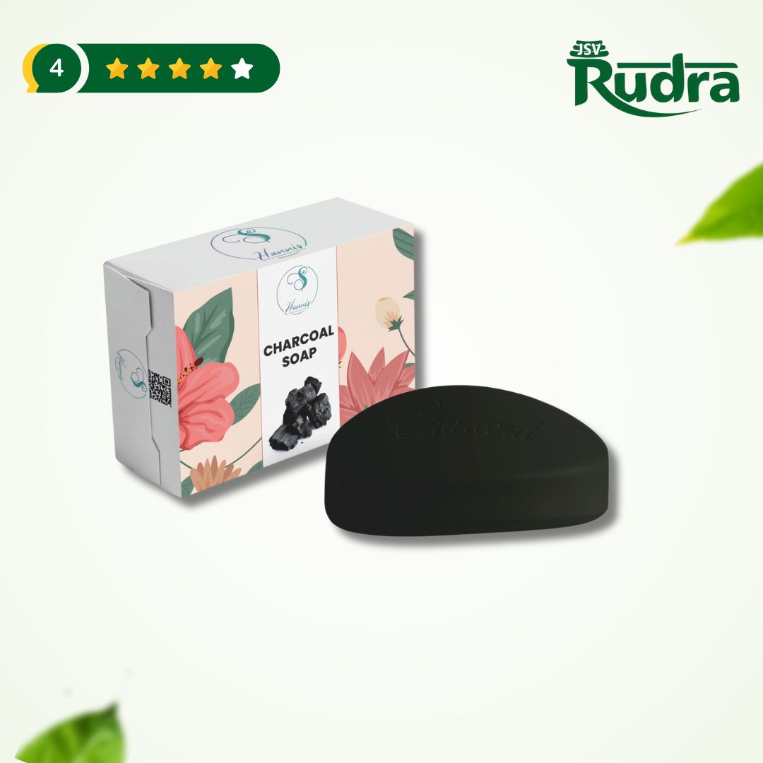 Rudra-Charcoal-Soap Charcoal Soap 100gm - Image 1